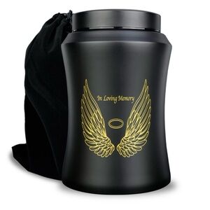 Up to 220 Lbs Large Cremation Urn Adult Human Ashes Angel Wings In Loving Memory